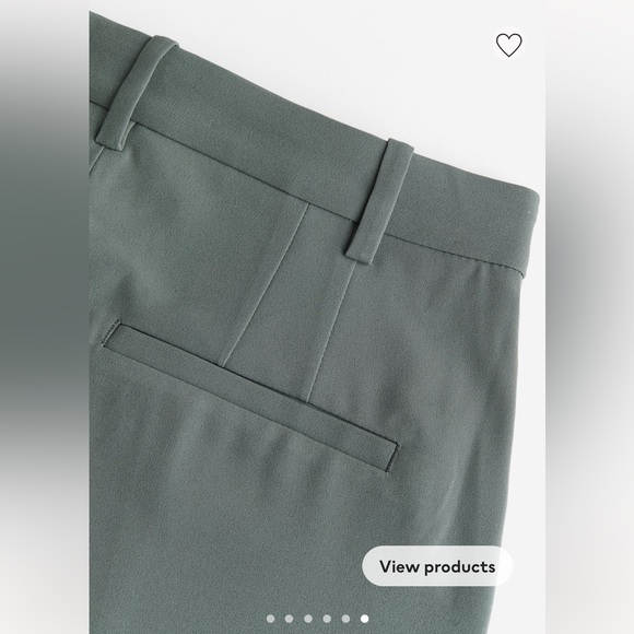 NWT H&M high waist dress pants in dark green - Picture 2 of 3